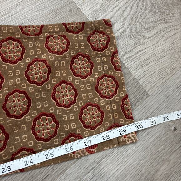 Dr. Collectors P23 Ajrakh Coffee Print A Pants Women's Medium Boho Indie - Picture 9 of 14
